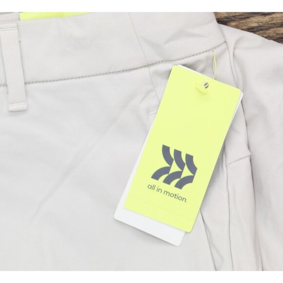 NWT All In Motion Snap Button Zip Front Commuter Pants Light Taupe Brown 36x30 - Picture 6 of 9